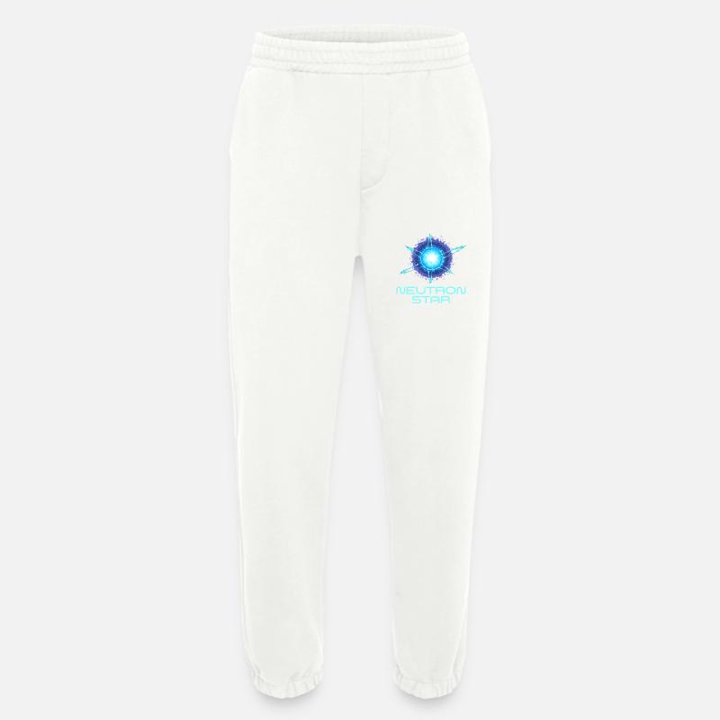 Neutrons Star Science Universe - Heavyweight Jogging Pants - made by SPREAD  - OFF WHITE