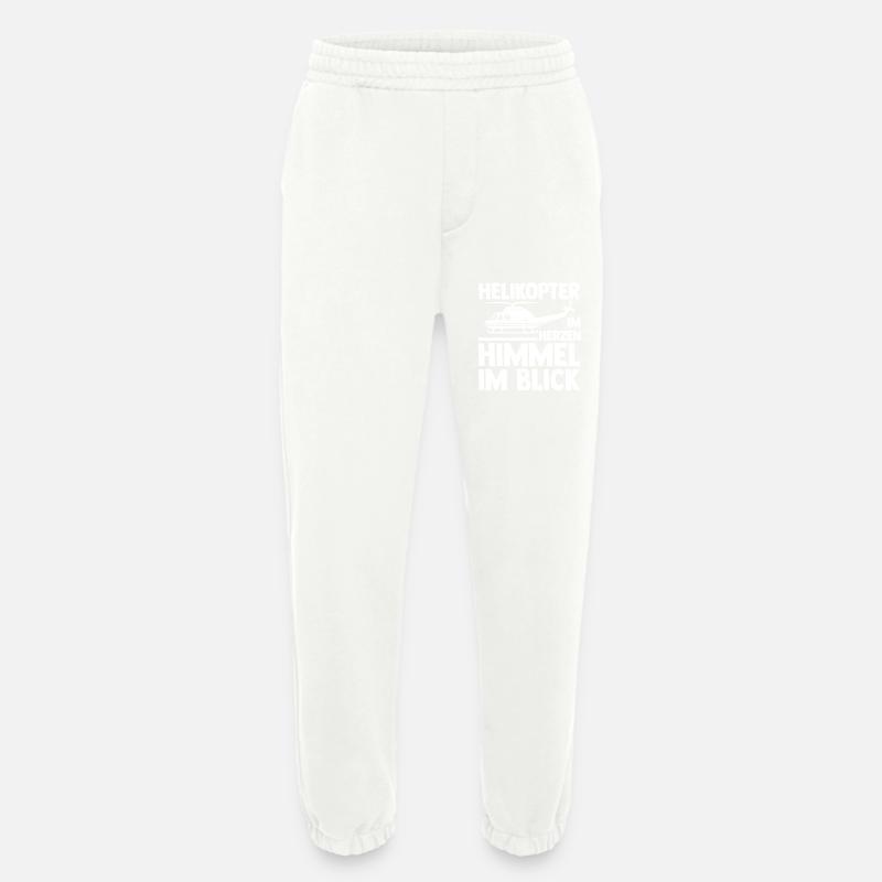 Pilot Hubschrauber Helikopter - Heavyweight Jogginghose - made by SPREAD  - OFF WHITE