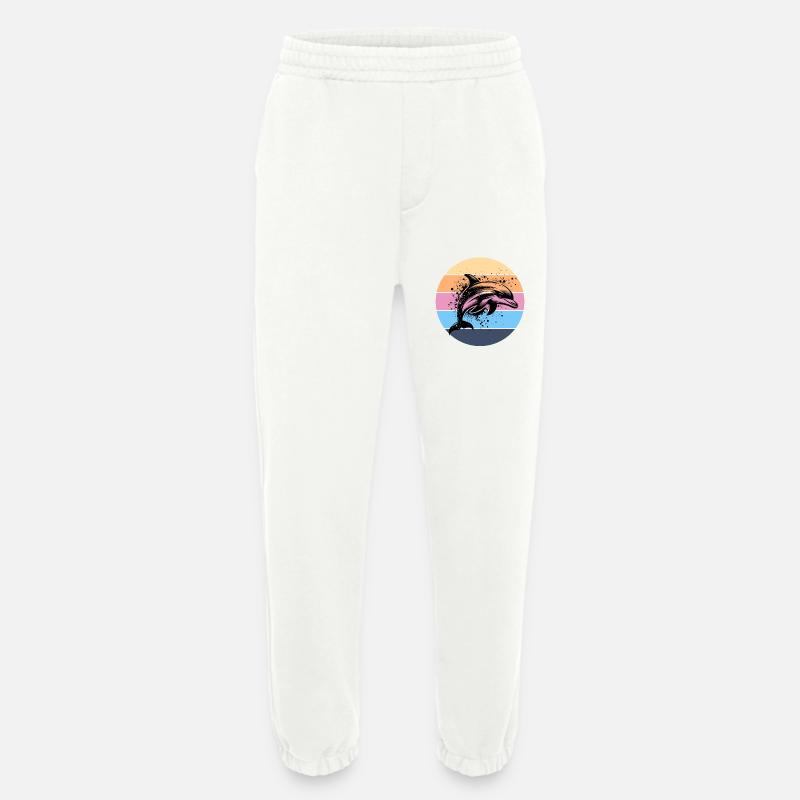 Dolphin - Heavyweight Jogging Pants - made by SPREAD  - OFF WHITE