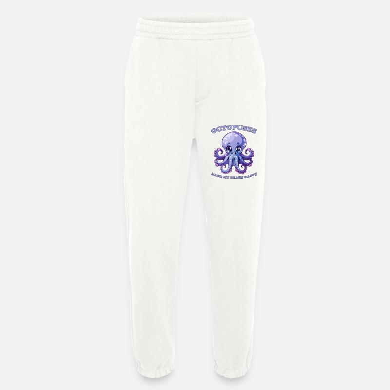 Funny Octopus Cephalopod Squid Gift - Heavyweight Jogging Pants - made by SPREAD - OFF WHITE