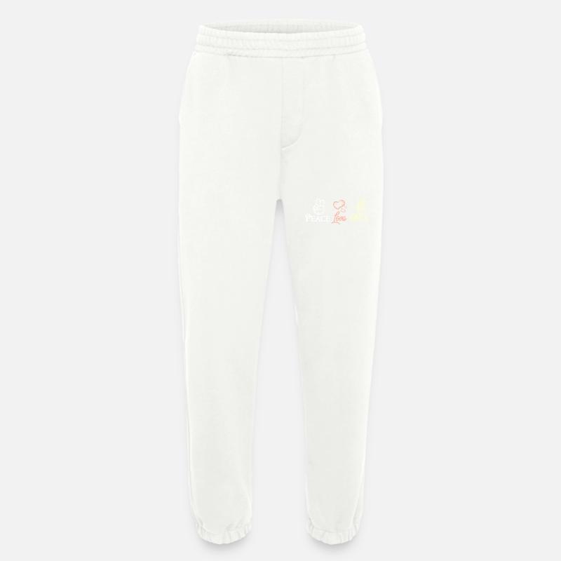 Peace love Essential oils - Heavyweight Jogginghose - made by SPREAD  - OFF WHITE