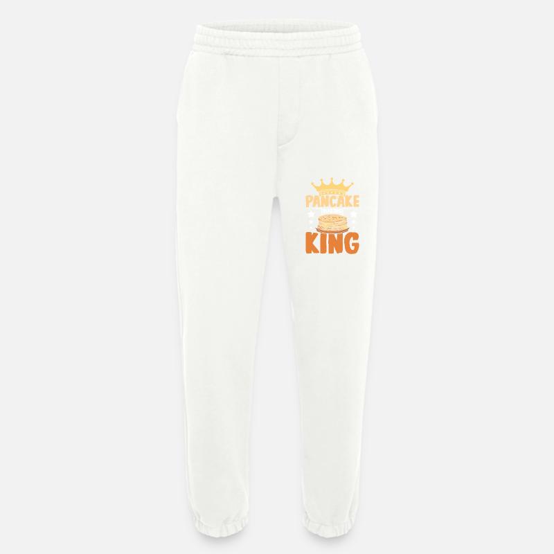 Pancake making king - Heavyweight Jogging Pants - made by SPREAD  - OFF WHITE