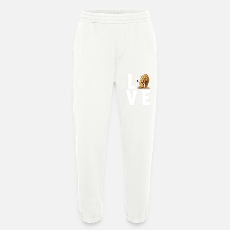Saber-Toothed Tiger Sabertooth Tiger - Heavyweight Jogging Pants - made by SPREAD  - OFF WHITE