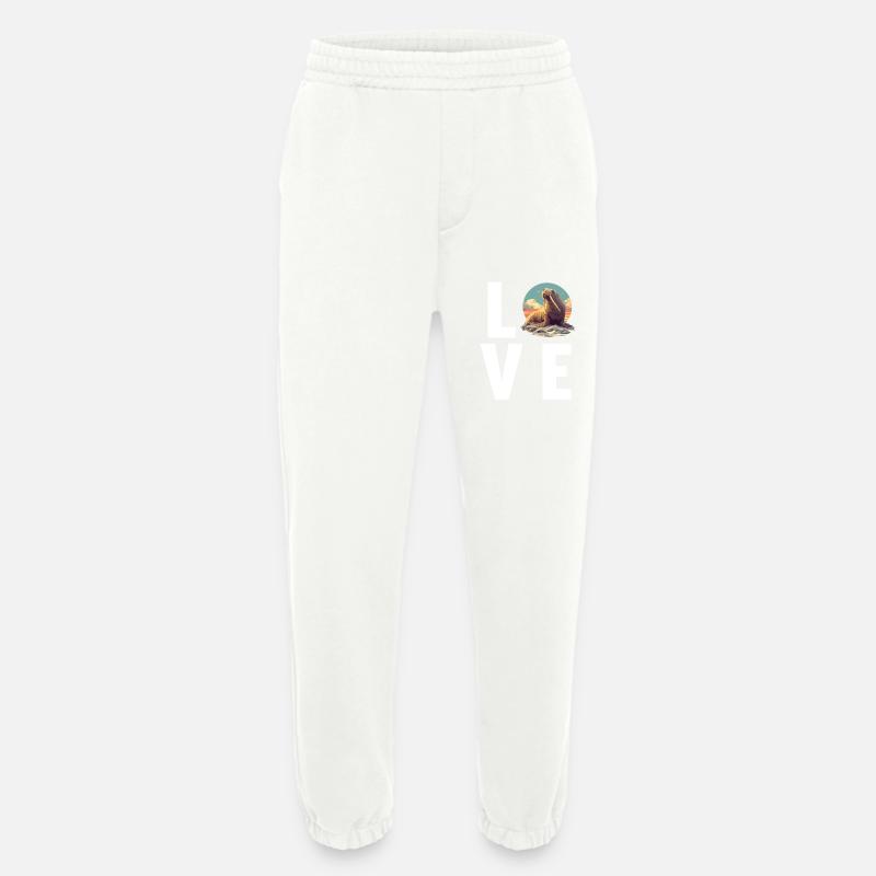 Walrus Walrosse Walross - Heavyweight Jogginghose - made by SPREAD  - OFF WHITE