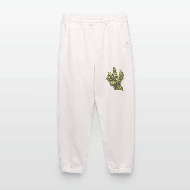 Massive grüne Ork- oder Oger-Monster-Hand Heavyweight Jogginghose - made by SPREAD 