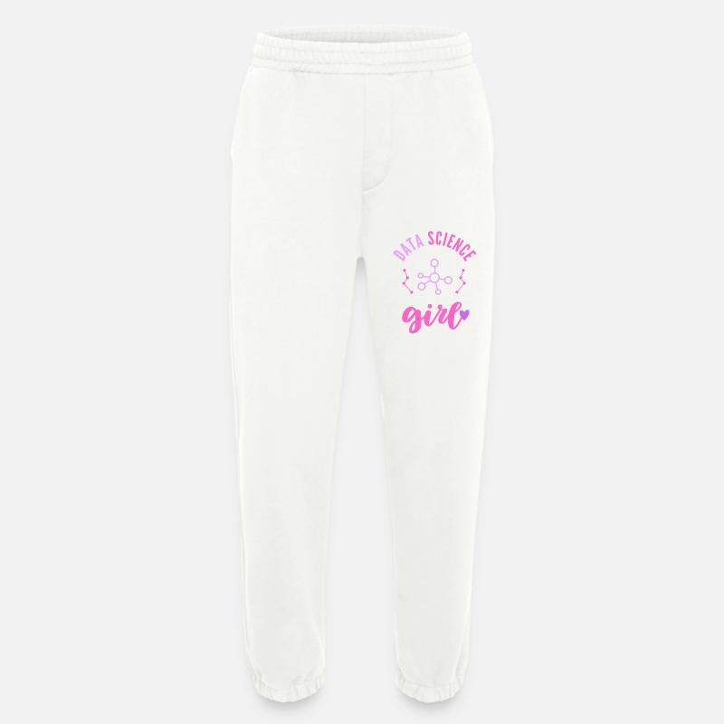 Data Science Mädchen Frau - Heavyweight Jogginghose - made by SPREAD - OFF WHITE