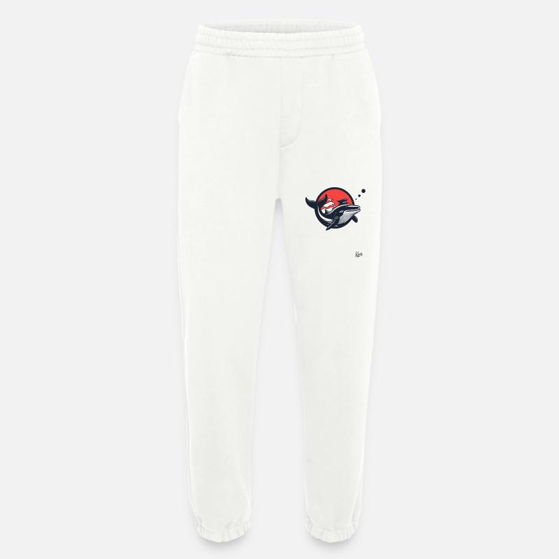 Seefahrer-Matrose-Wal - Heavyweight Jogginghose - made by SPREAD  - OFF WHITE