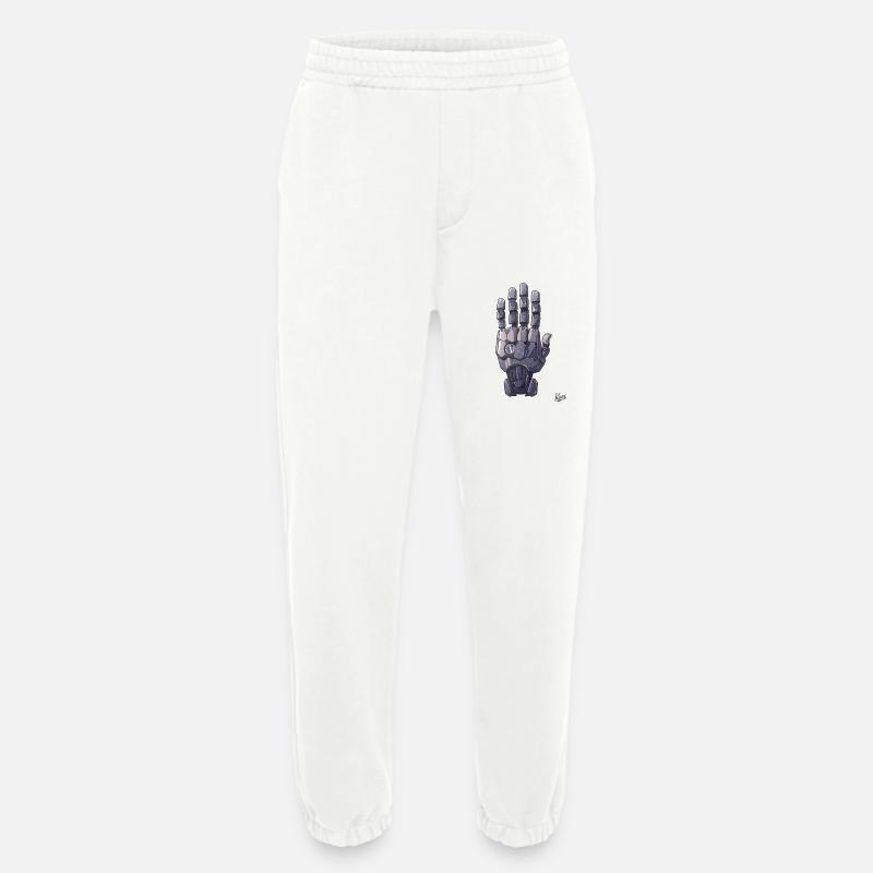 Roboter- oder Cyborg-Hand - Heavyweight Jogginghose - made by SPREAD  - OFF WHITE