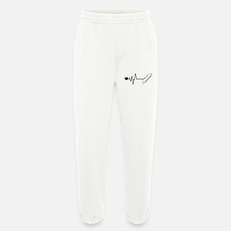 Pfeil und Bogen Puls Liebe - Heavyweight Jogginghose - made by SPREAD  - OFF WHITE