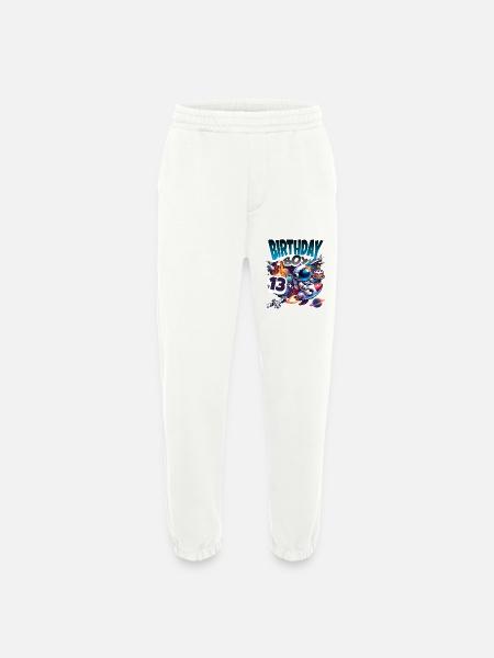 Astronaut 13th Birthday Space - Heavyweight Jogging Pants - made by SPREAD - OFF WHITE