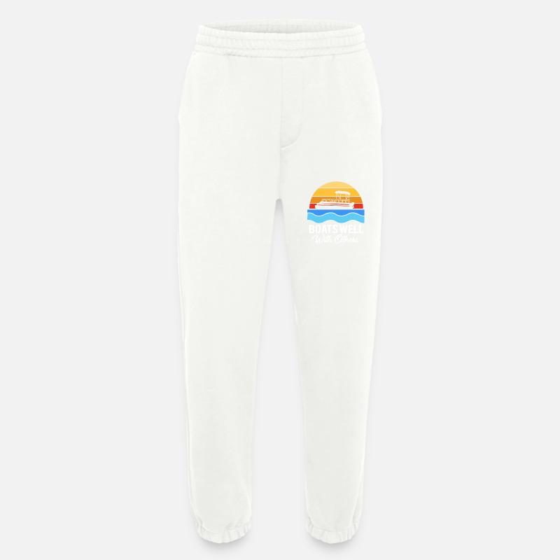 Pontonboot Boot Boote - Heavyweight Jogginghose - made by SPREAD  - OFF WHITE