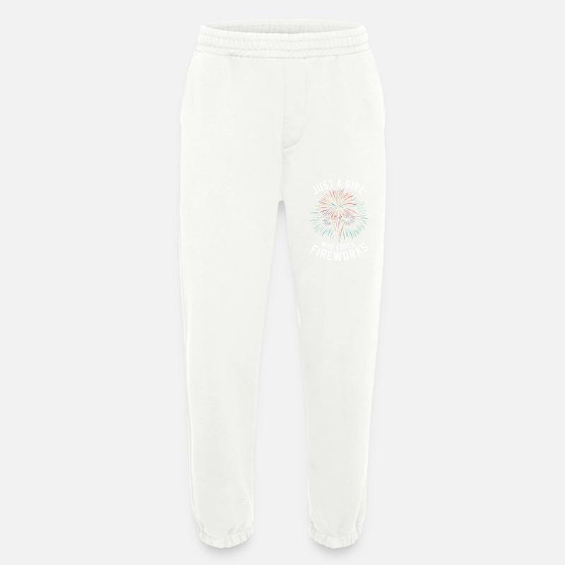 Pyrotechnics Fireworks Pyrotechnics - Heavyweight Jogging Pants - made by SPREAD - OFF WHITE