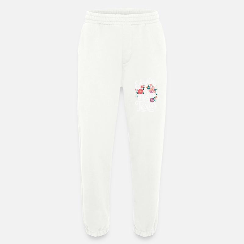 Texas State Texans Texas - Heavyweight Jogging Pants - made by SPREAD  - OFF WHITE