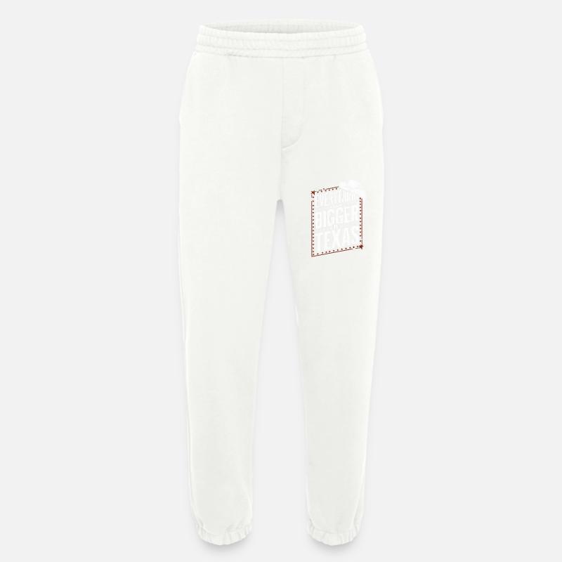 Texas State Texans Texas - Heavyweight Jogging Pants - made by SPREAD  - OFF WHITE