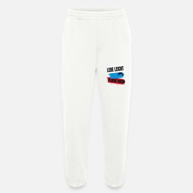 Live light, fly high - Heavyweight Jogging Pants - made by SPREAD  - OFF WHITE