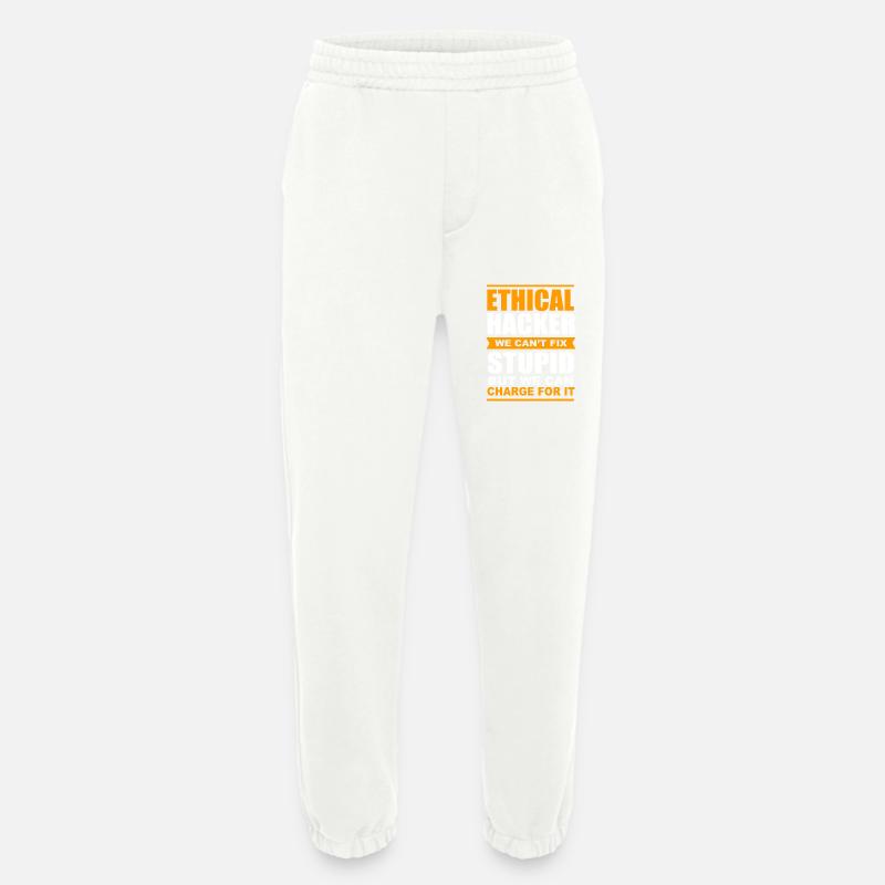 Cybersecurity Cyber Programmer Hacker - Heavyweight Jogging Pants - made by SPREAD  - OFF WHITE