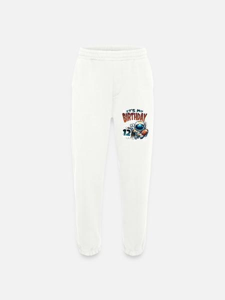 Astronaut 12th Birthday Football - Heavyweight Jogging Pants - made by SPREAD - OFF WHITE