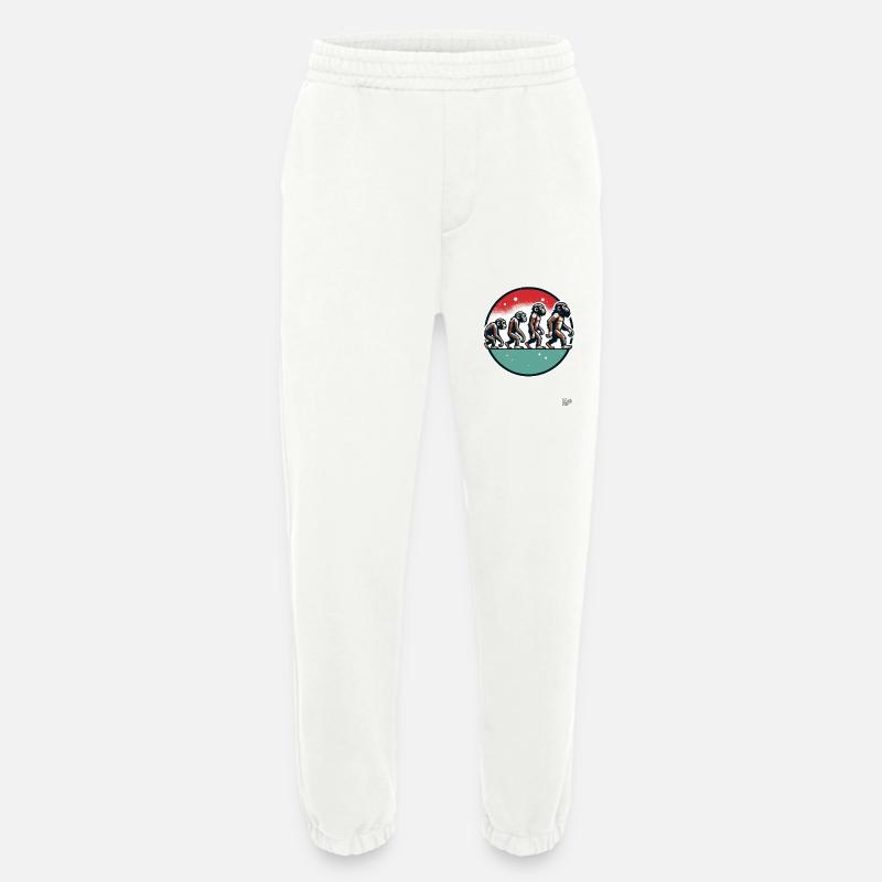 Evolution des Affen - Heavyweight Jogginghose - made by SPREAD  - OFF WHITE