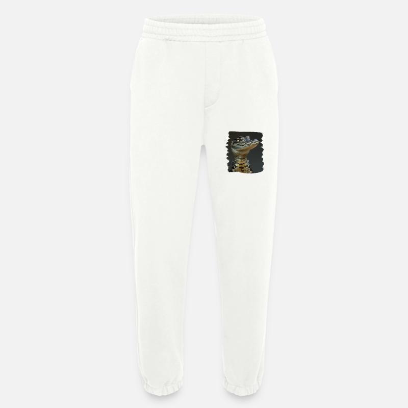 Crocodiles Crocodile - Heavyweight Jogging Pants - made by SPREAD  - OFF WHITE