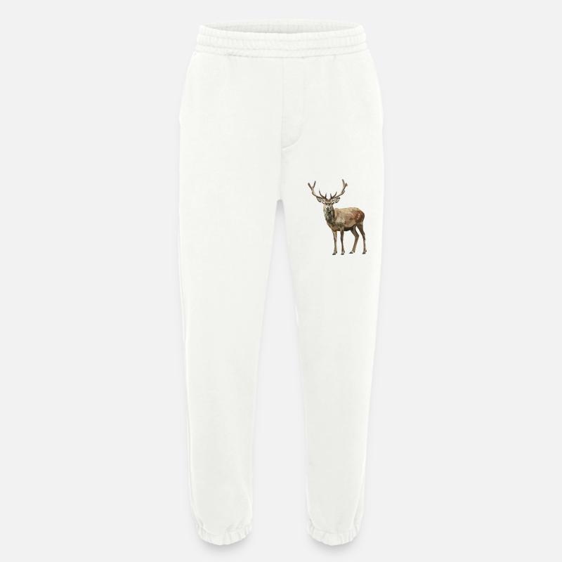 Deer Deer - Heavyweight Jogging Pants - made by SPREAD  - OFF WHITE