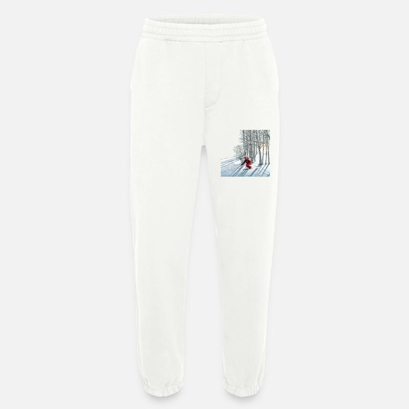 Nachtskifahren Night Skiing - Heavyweight Jogginghose - made by SPREAD  - OFF WHITE