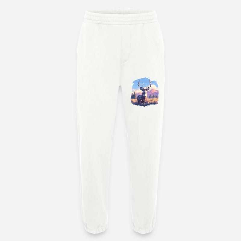 Hirsche Hirsch - Heavyweight Jogginghose - made by SPREAD  - OFF WHITE