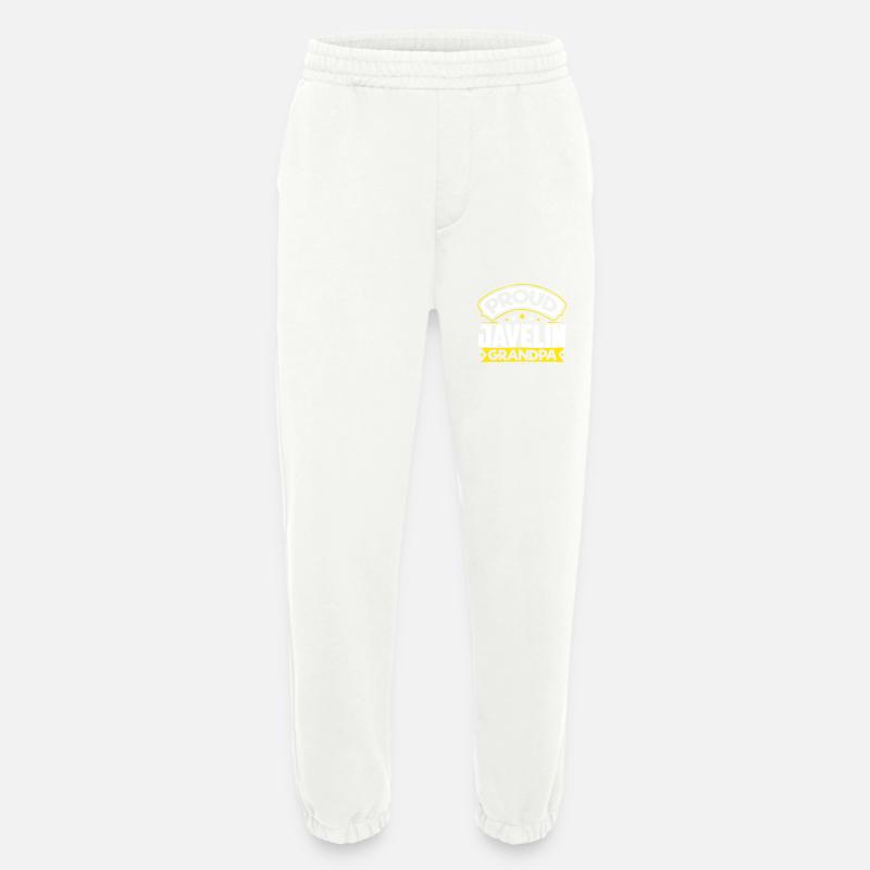 Sports Papi Javelot Papi - Pantalon de jogging bio épais fabriqué en UE - OFF WHITE