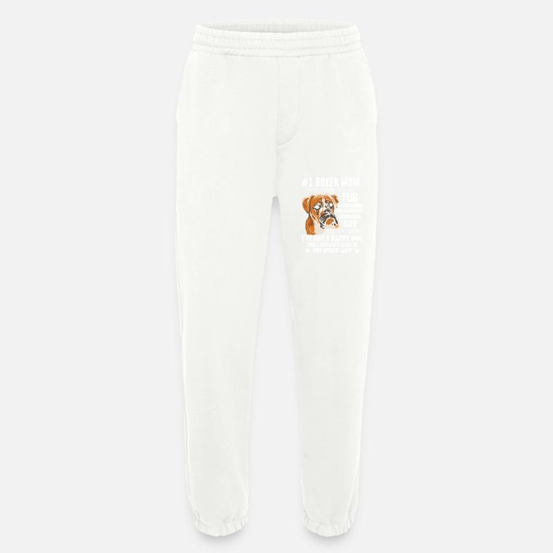 Boxer Mom - Heavyweight Jogging Pants - made by SPREAD  - OFF WHITE