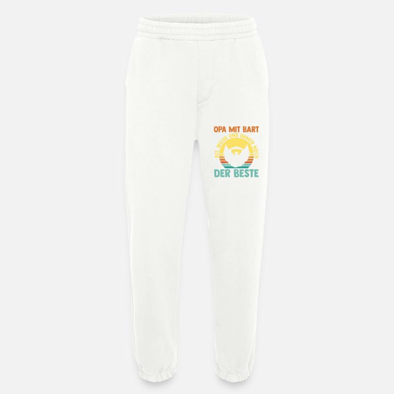 Opa Mit Bart - Heavyweight Jogginghose - made by SPREAD  - OFF WHITE