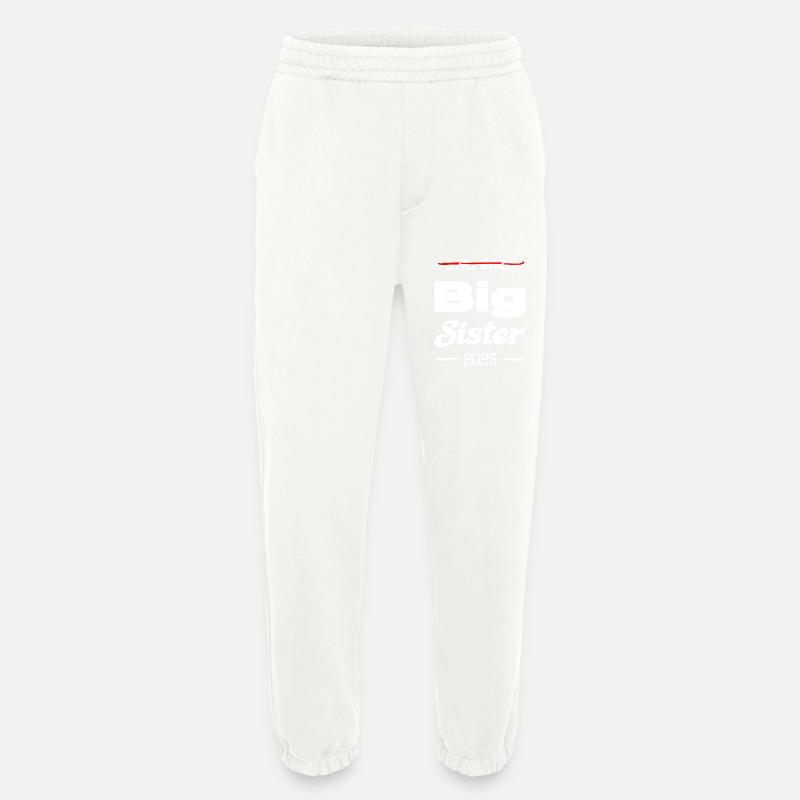 Nur Kind grosse Schwester 2025 - Heavyweight Jogginghose - made by SPREAD - OFF WHITE