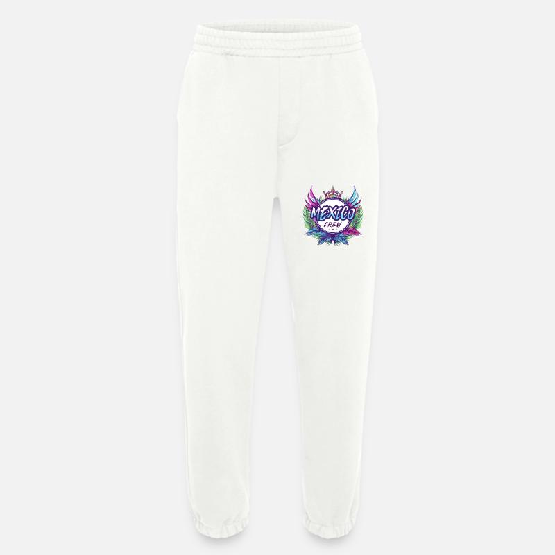 Mexiko Crew Bunt - Heavyweight Jogginghose - made by SPREAD  - OFF WHITE