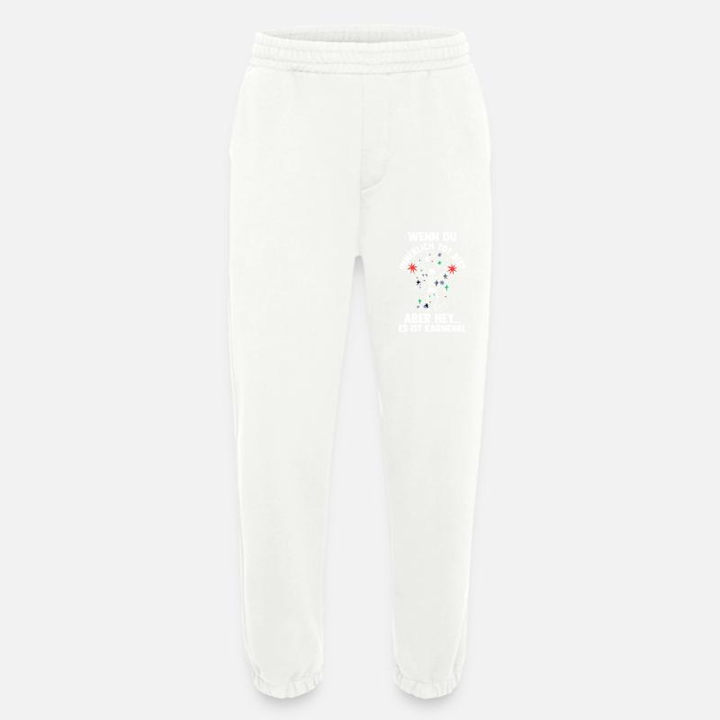 Costume de carnaval Carnaval - Pantalon de jogging bio épais fabriqué en UE - OFF WHITE