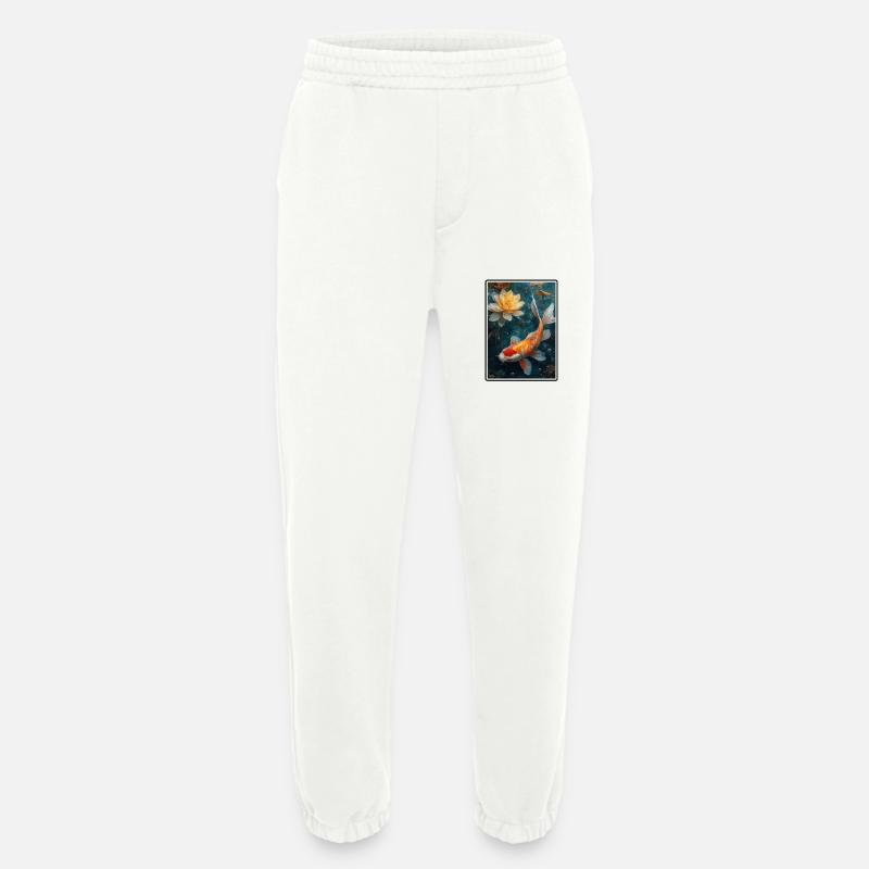 Koi Koi Carp - Heavyweight Jogging Pants - made by SPREAD  - OFF WHITE