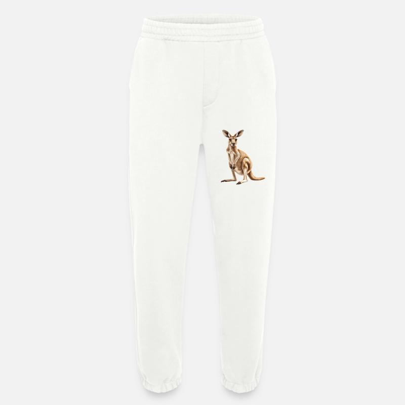 Kangaroos Kangaroo - Heavyweight Jogging Pants - made by SPREAD - OFF WHITE