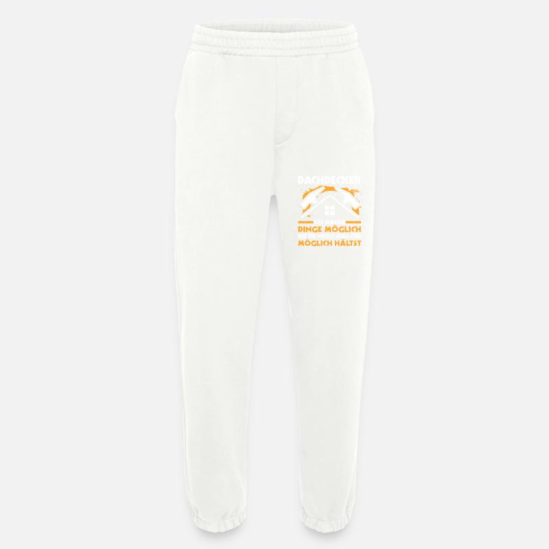 Master Roofer Roofer - Heavyweight Jogging Pants - made by SPREAD  - OFF WHITE