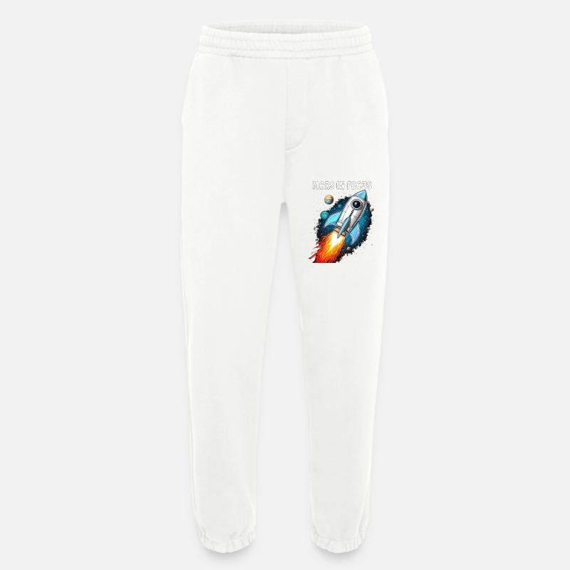RAKETE MARS IN FOCUS - Heavyweight Jogginghose - made by SPREAD  - OFF WHITE