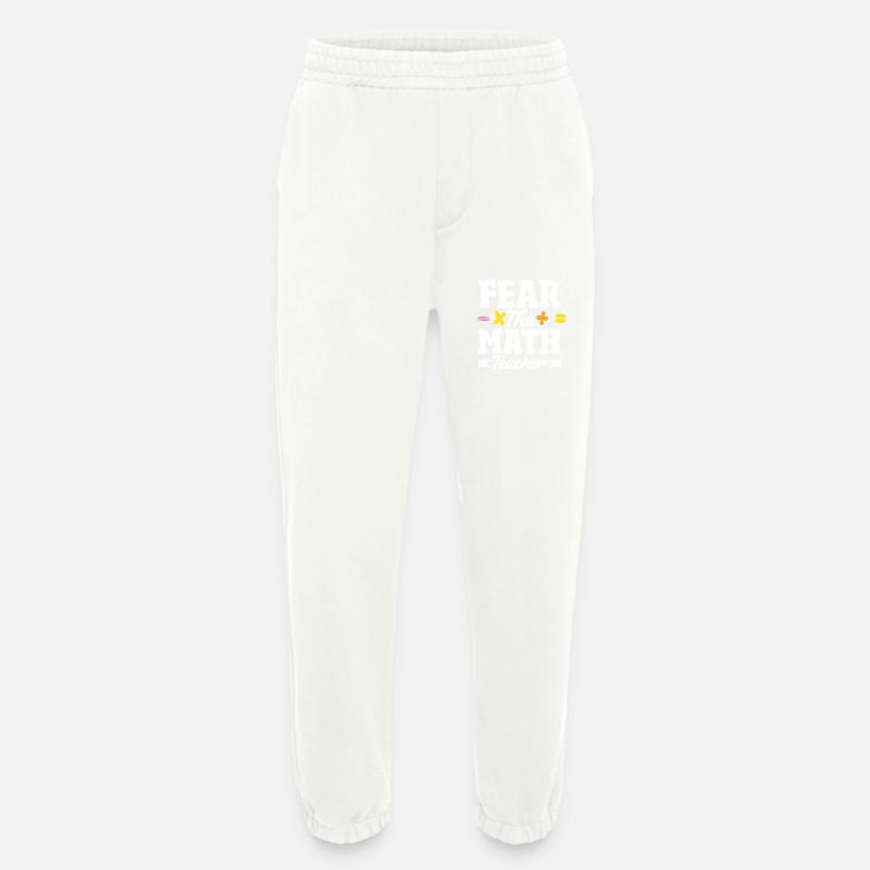 Math Teacher Math Gift - Heavyweight Jogging Pants - made by SPREAD  - OFF WHITE