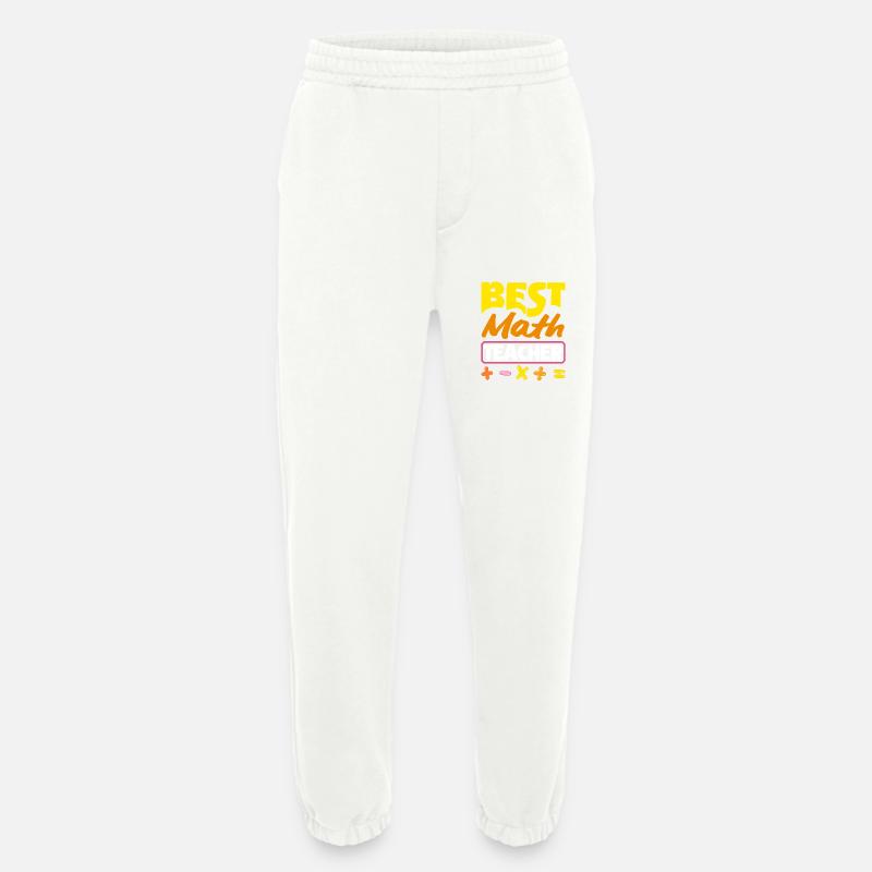 Math Teacher Math Gift - Heavyweight Jogging Pants - made by SPREAD  - OFF WHITE