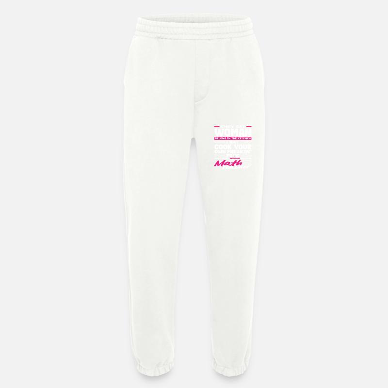 Math Teacher Math Gift - Heavyweight Jogging Pants - made by SPREAD  - OFF WHITE