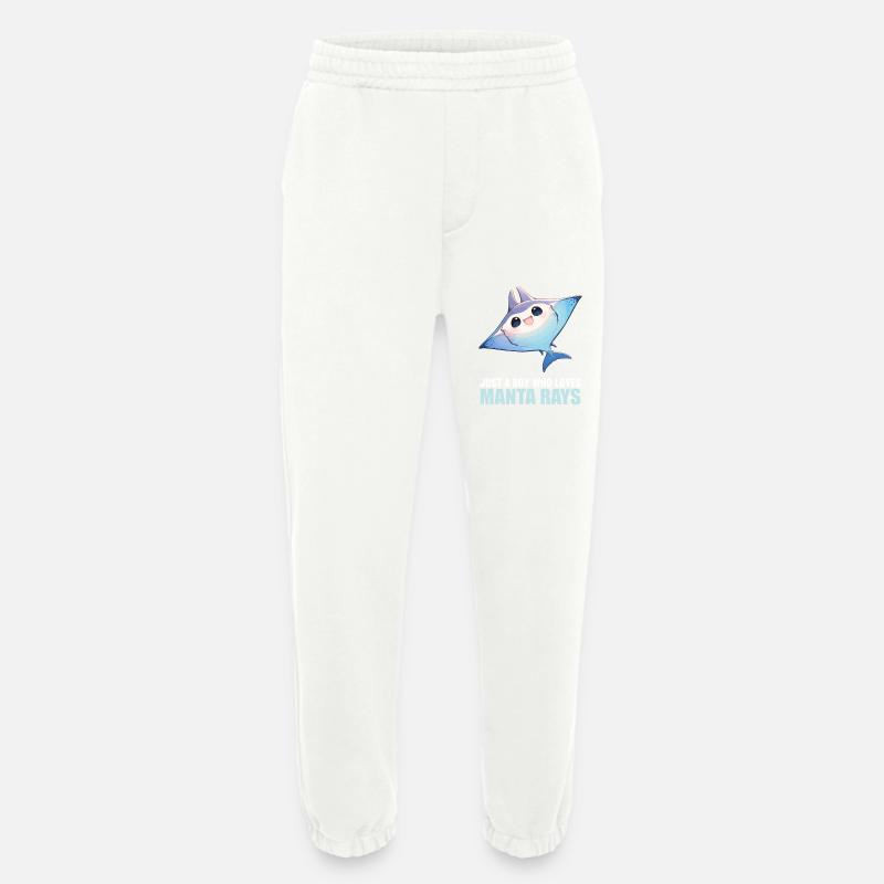 Manta Rays Manta Rays - Heavyweight Jogging Pants - made by SPREAD  - OFF WHITE