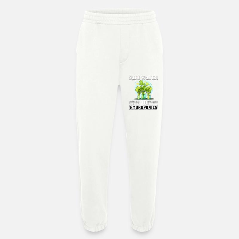 Save Water do Hydroponics - Heavyweight Jogging Pants - made by SPREAD - OFF WHITE