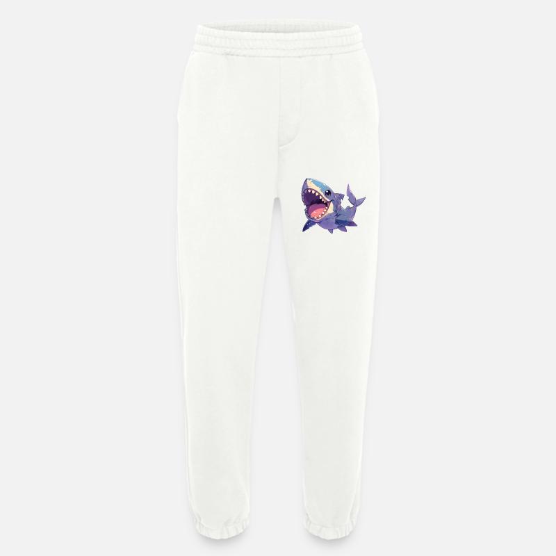 Requins Requin - Pantalon de jogging bio épais fabriqué en UE - OFF WHITE