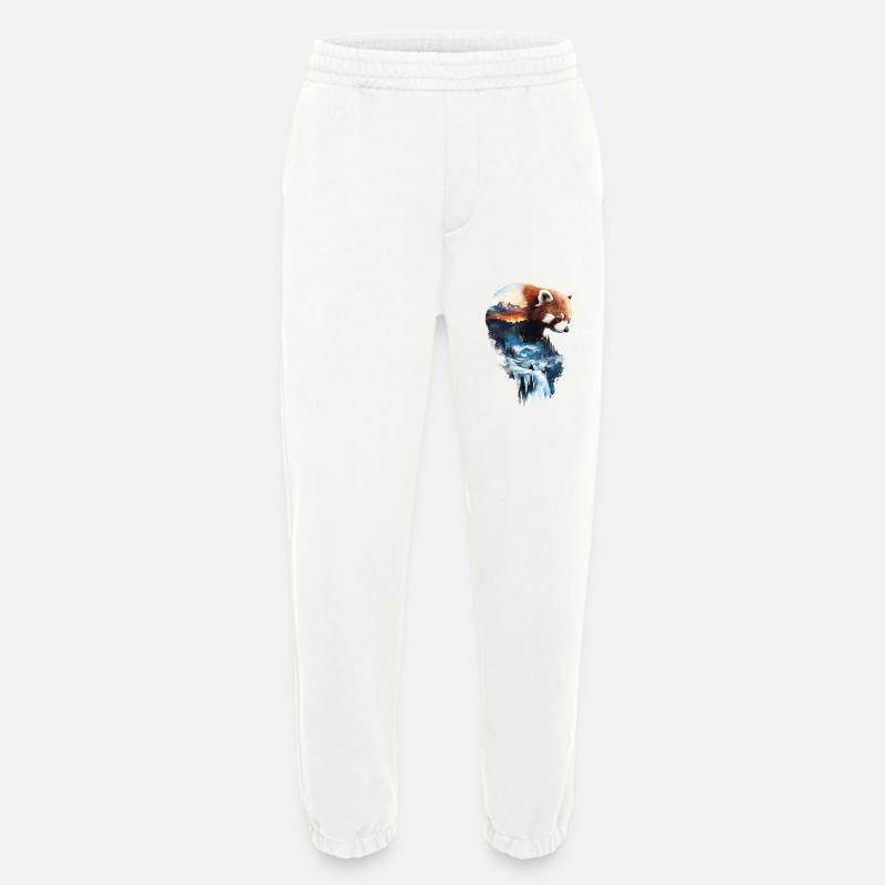 Roter Panda - Heavyweight Jogginghose - made by SPREAD  - OFF WHITE