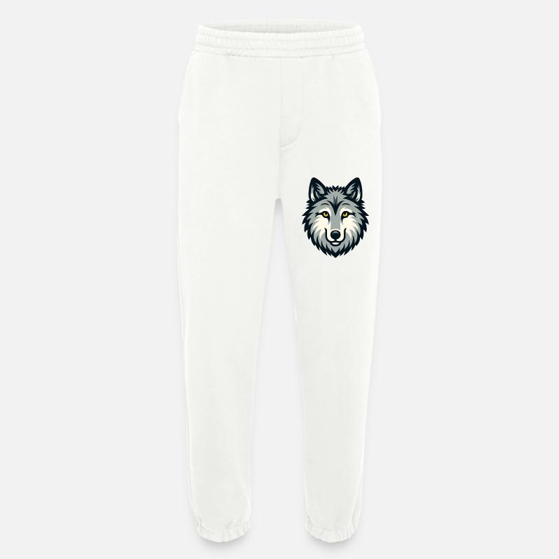 Süsser Wolf hund - Heavyweight Jogginghose - made by SPREAD  - OFF WHITE