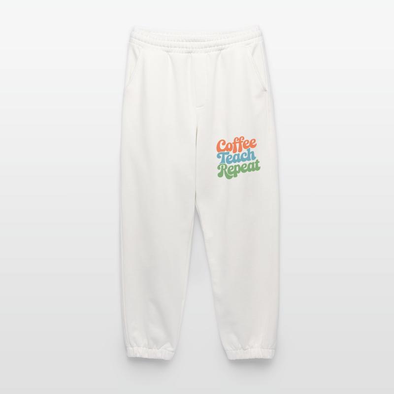 Coffee Instructor Repeat Daily Routine Heavyweight Jogging Pants - made by SPREAD 