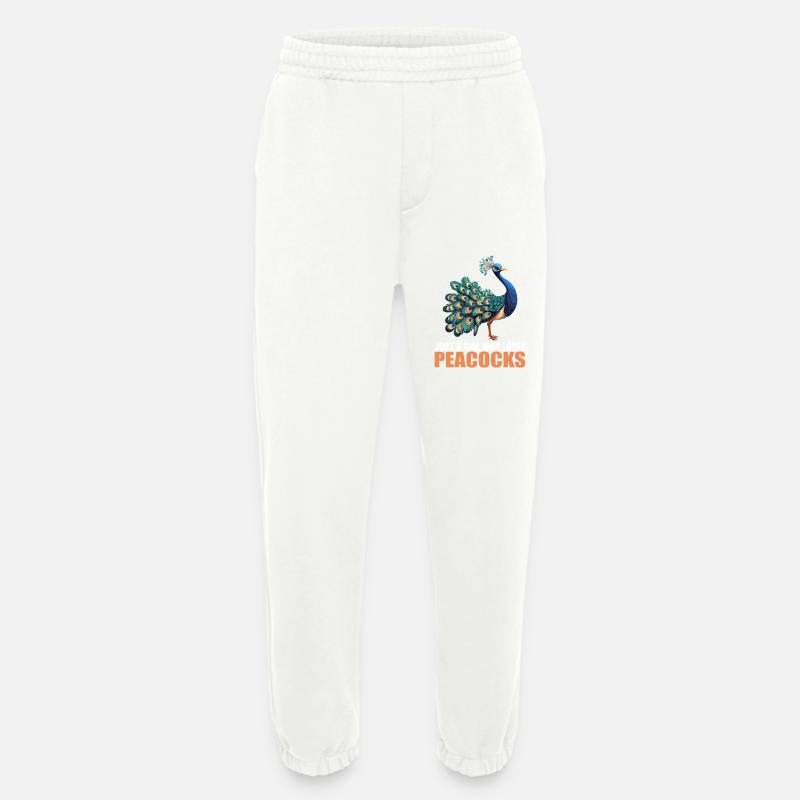 Peacocks Peacock - Heavyweight Jogging Pants - made by SPREAD - OFF WHITE