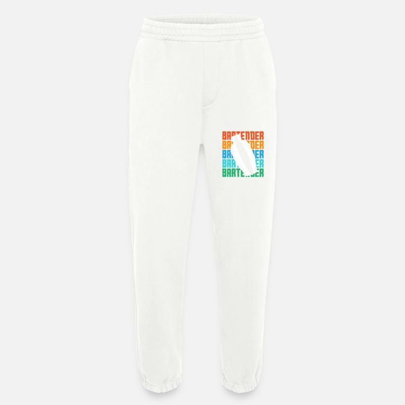 Barkeeper Shaker Retro Style Design - Heavyweight Jogginghose - made by SPREAD - OFF WHITE