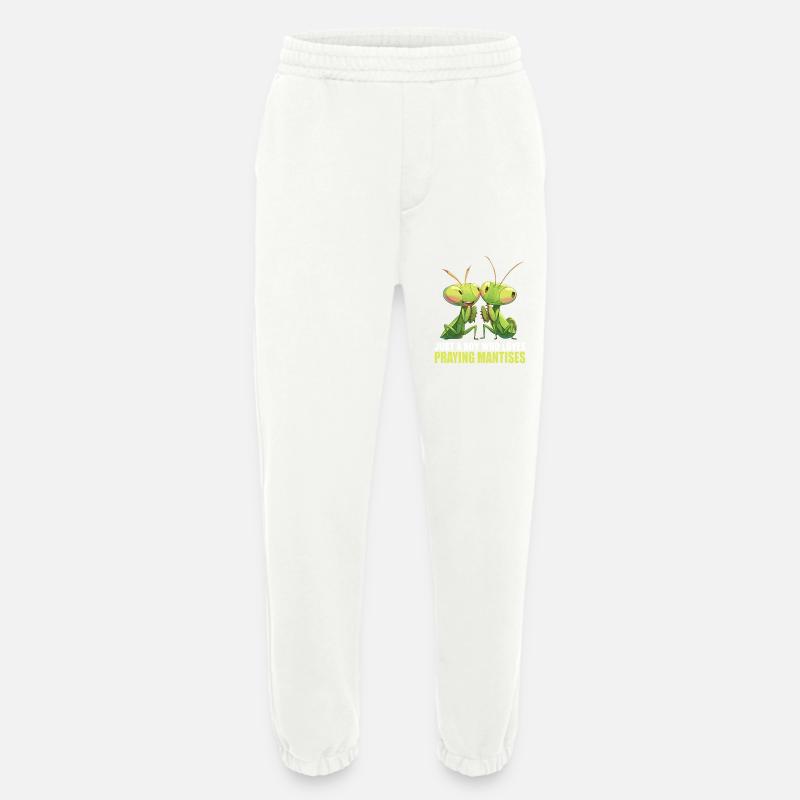 Praying mantises Praying mantis - Heavyweight Jogging Pants - made by SPREAD  - OFF WHITE