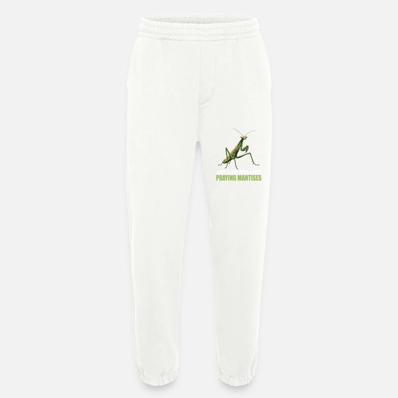Praying mantises Praying mantis - Heavyweight Jogging Pants - made by SPREAD - OFF WHITE