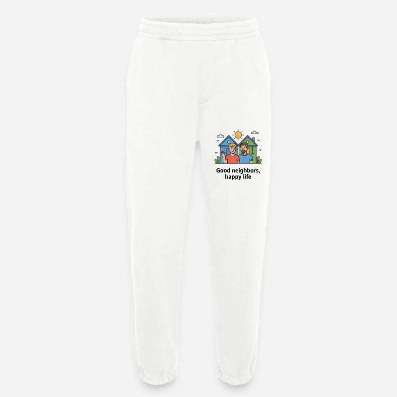 GUTE NACHBARN - Heavyweight Jogginghose - made by SPREAD  - OFF WHITE